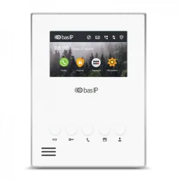 AU-04LA WHITE BAS-IP Видеодомофон индивидуальный. Дисплей: 4” TFT