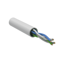 Кабель UTP 2 пары, Кат.5e, внутр., LSZH, 0,51мм, белый, 500м, ITK LC1-C5E02-128